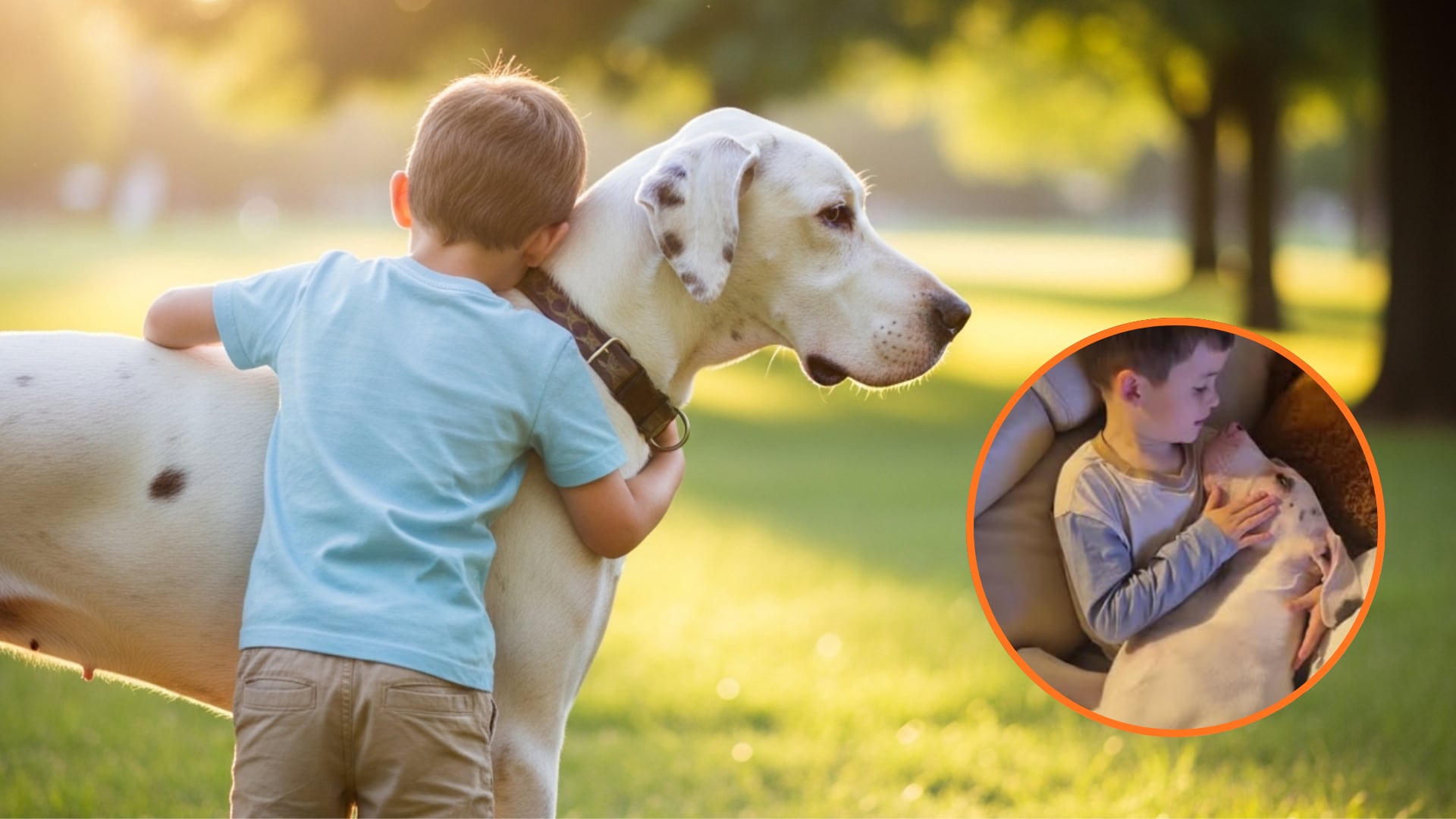 Timmy, el gran danés sordo que se ha convertido en el mejor amigo de un niño autista de 5 años: una amistad que no necesita palabras