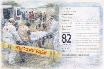 Masacre de tres jóvenes en Santiago de Cali el 17 de agosto de 2026 - crédito