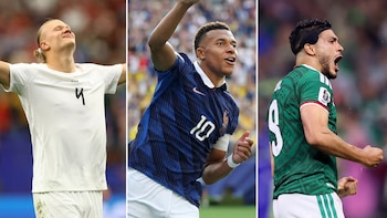 Erling Haaland, Kylian Mbappé y Raúl Jiménez en imágenes de acción - VisualesIA ScribNews
