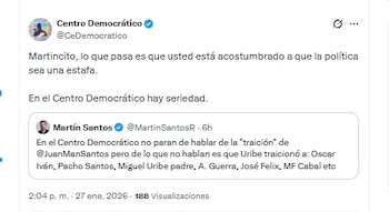 El partido Centro Democrático respondió