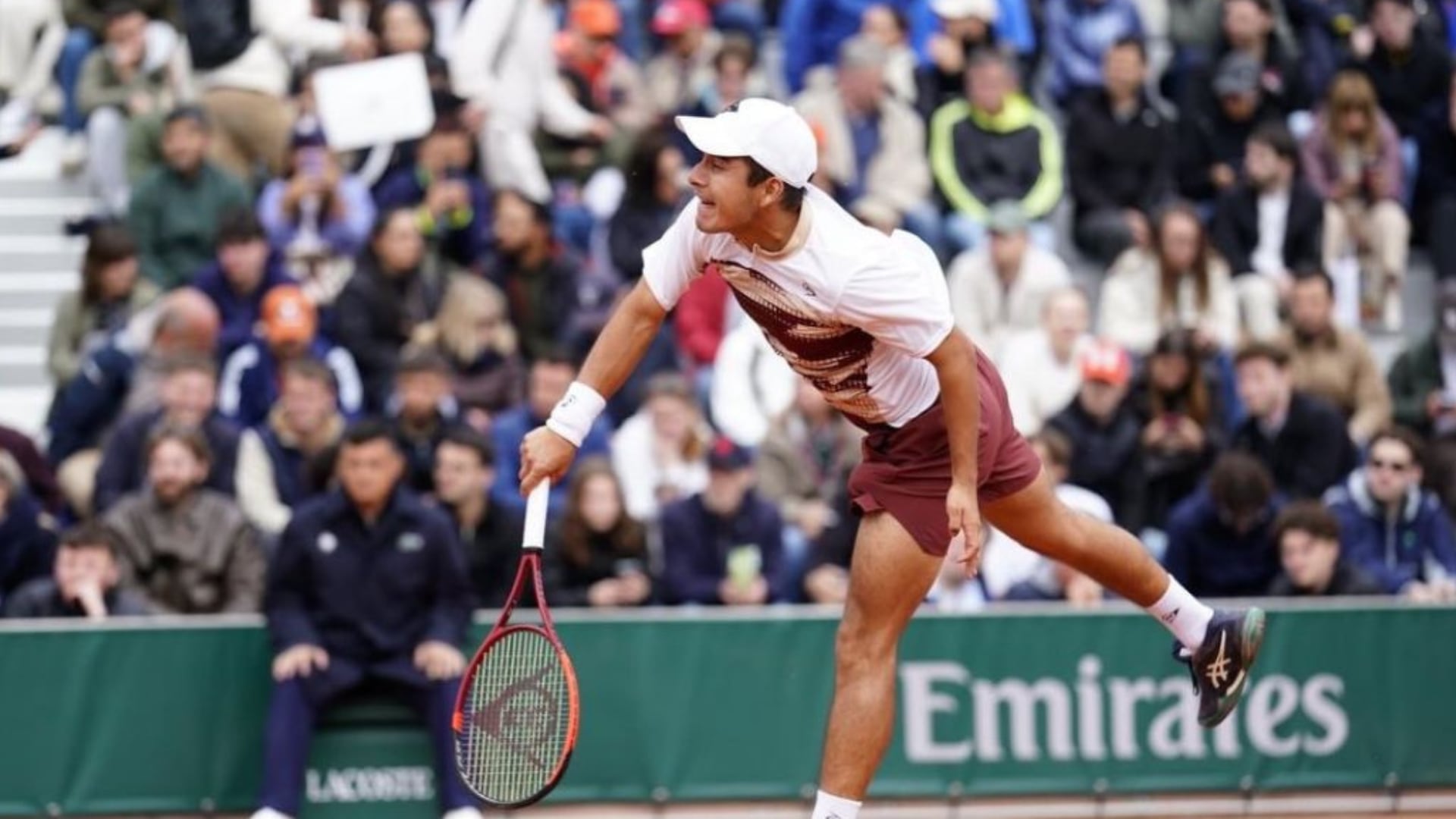 Gonzalo Bueno no logró avanzar en la ‘qualy’ de Wimbledon 2026 y fue eliminado en primera ronda. Crédito: Instagram