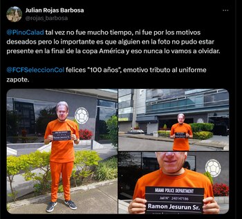 Polémico disfraz de Ramón Jesurún