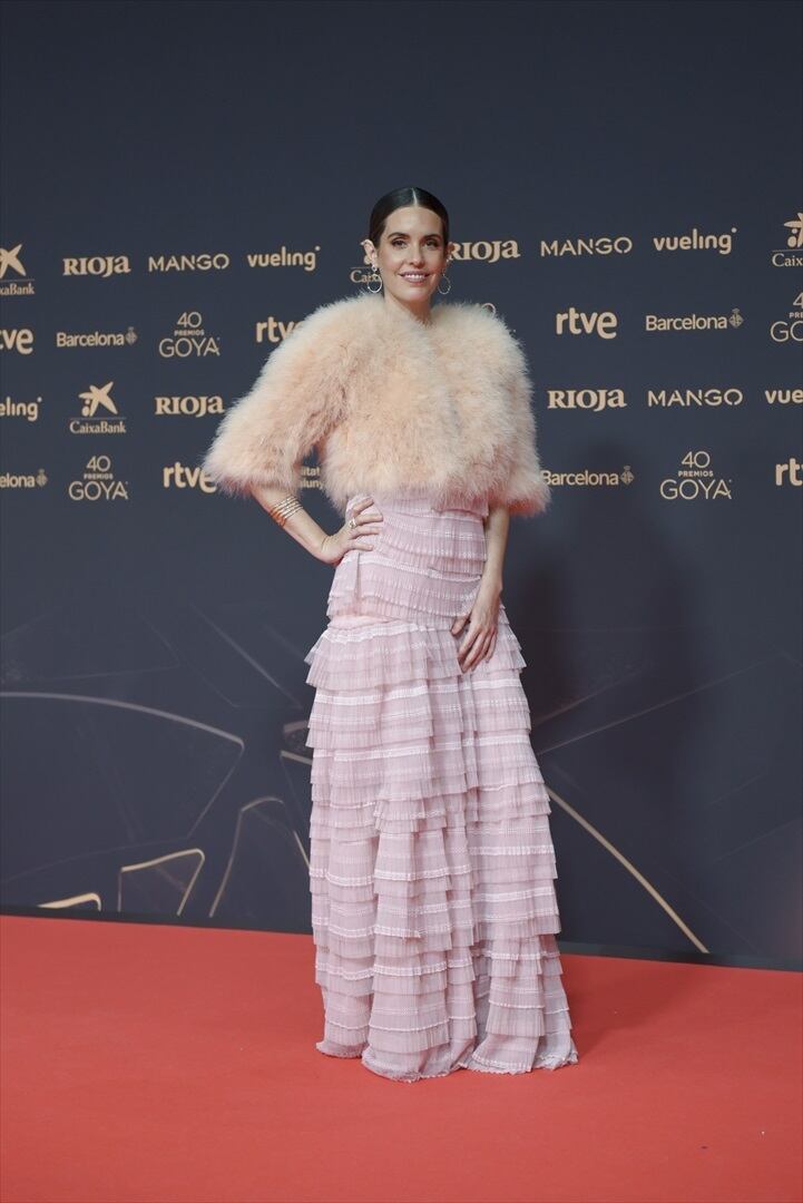 La deportista olímpica Ona Carbonell posa en la alfombra roja de la 40º edición de los Premios Goya. (Alberto Paredes / Europa Press)