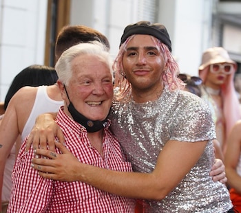 Nicolás Reydel y su abuelo