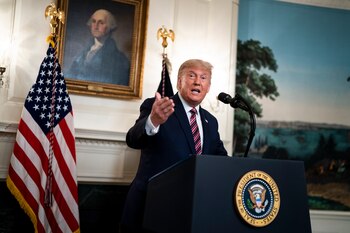 En la imagen, el presidente