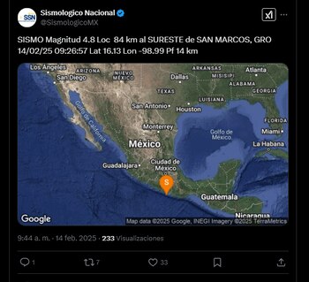 Sismológico nacional ajusta intensidad |