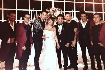 Ráfaga en la boda de