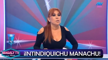 Magaly Medina garante que o INPE reclamou do pedido de Jefferson Farfán. Captação: Magaly TV La Firme.