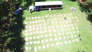 Parte de lo secuestrado.