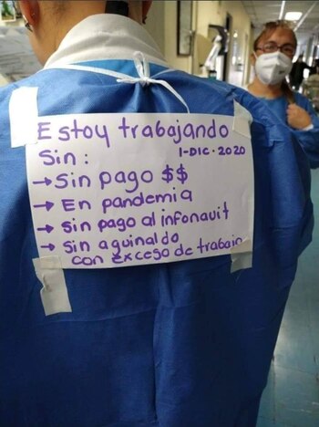 También protestaron afuera del Hospital