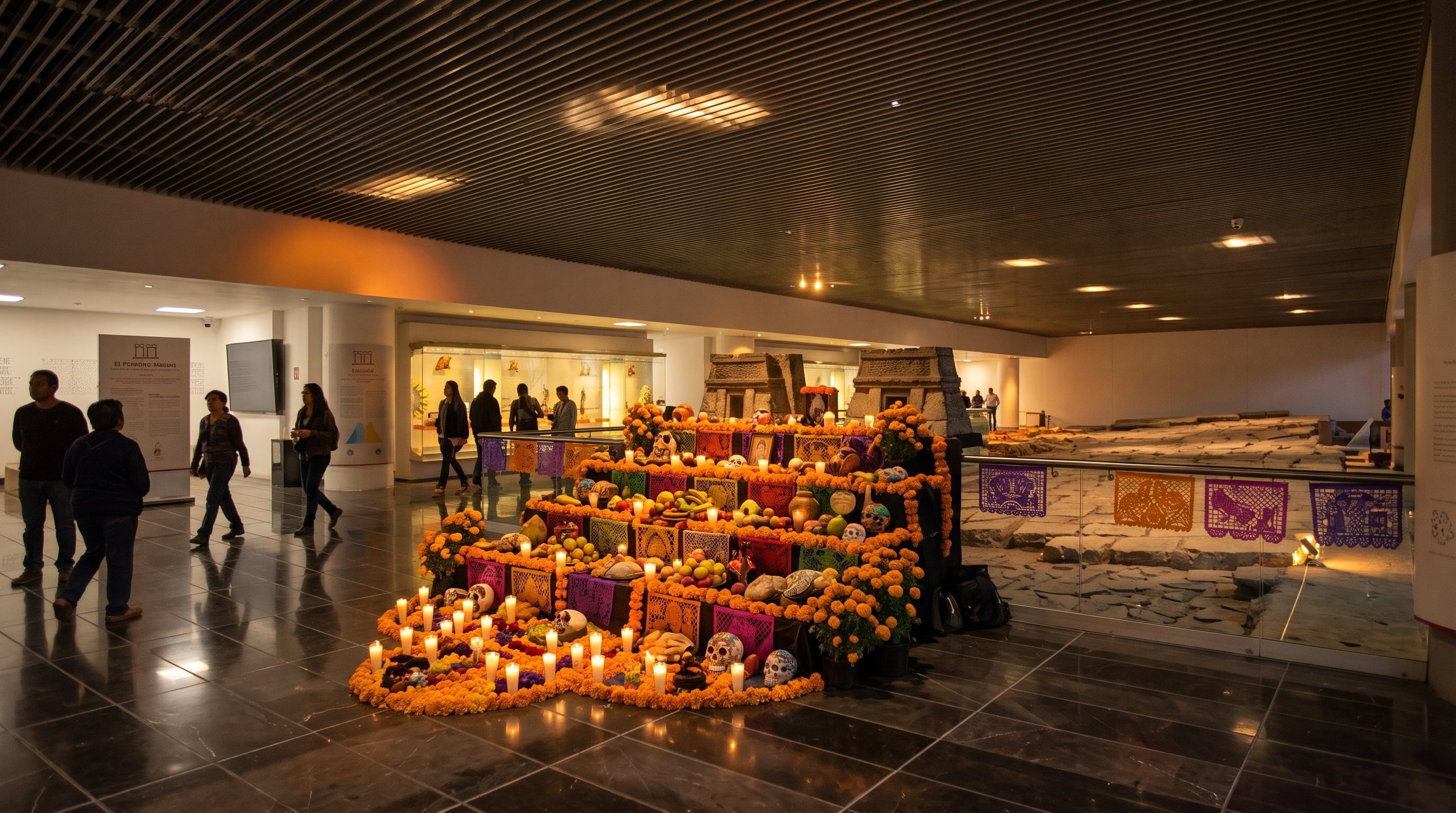 Ofrenda de Día de Muertos inspirada en la tradición oral del valle de Teotihuacan llega al Museo del Templo Mayor