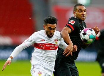 Nicolás González juega en el Stuttgart de la Bundesliga y es seguido por la Fiorentina de Italia (REUTERS/Thilo Schmuelgen)