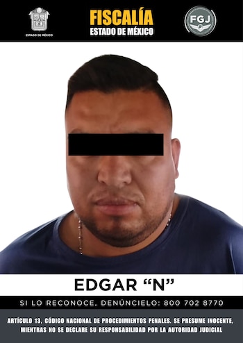 Edgar N fue separado de su cargo y detenido. (X @FiscaliaEdomex)
