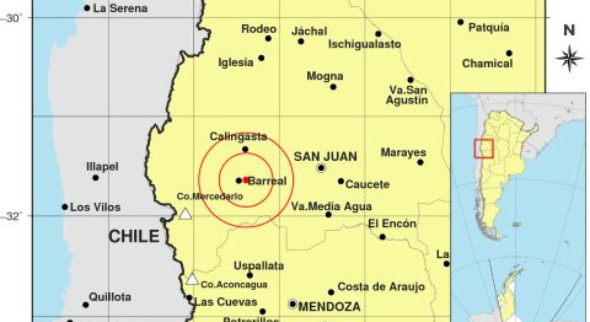 La zona en la que se detectó el fenómeno