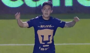 Marco García, de Pumas, marcó