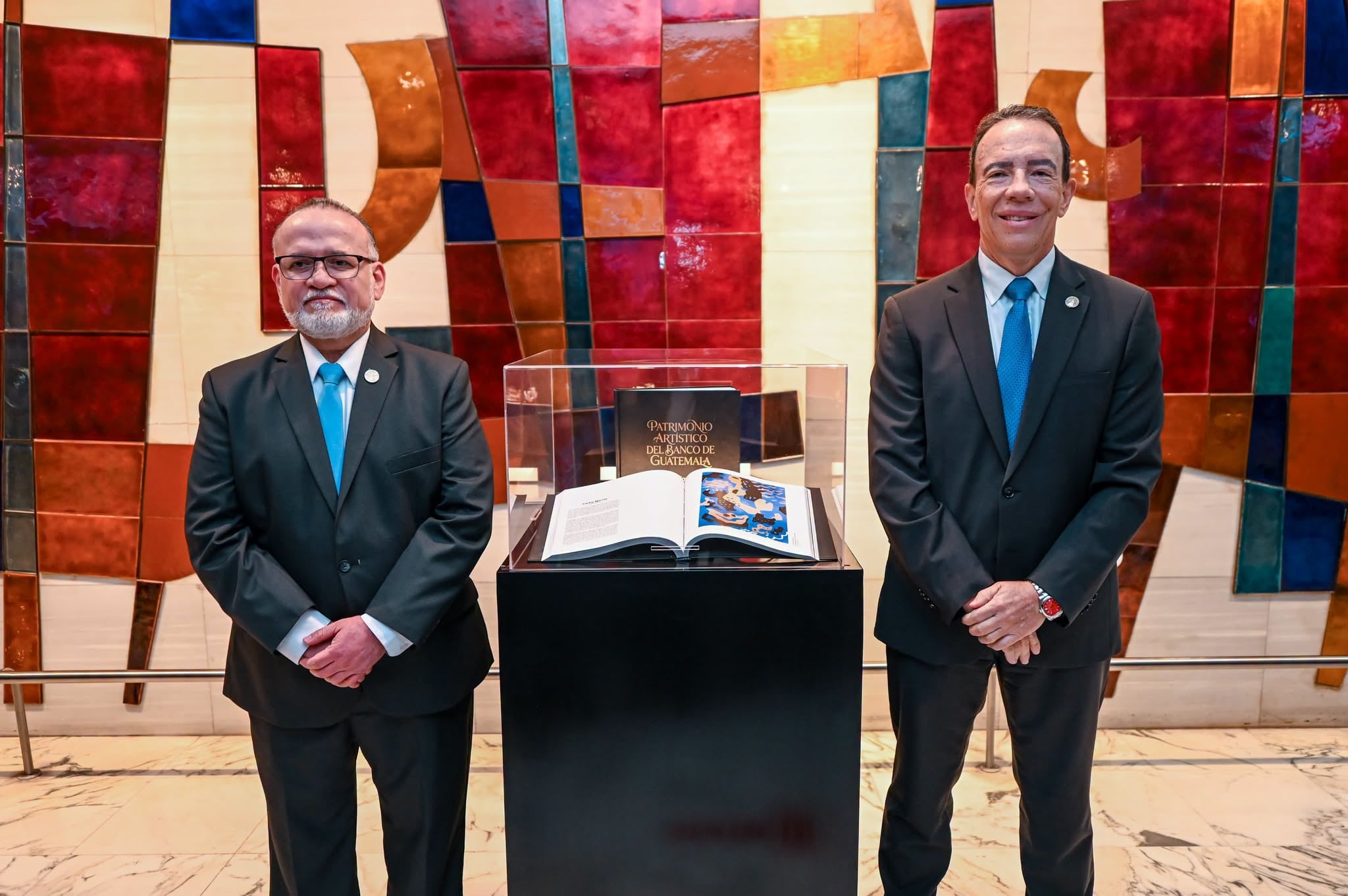 El Banco de Guatemala inauguró la exposición Patrimonio Artístico con 70 obras de su pinacoteca institucional. (Banco de Guatemala)