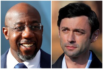 Raphael Warnock y Jon Ossoff,