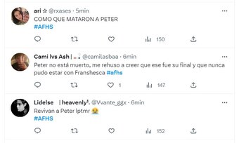 Usuarios reaccionaron a muerte de