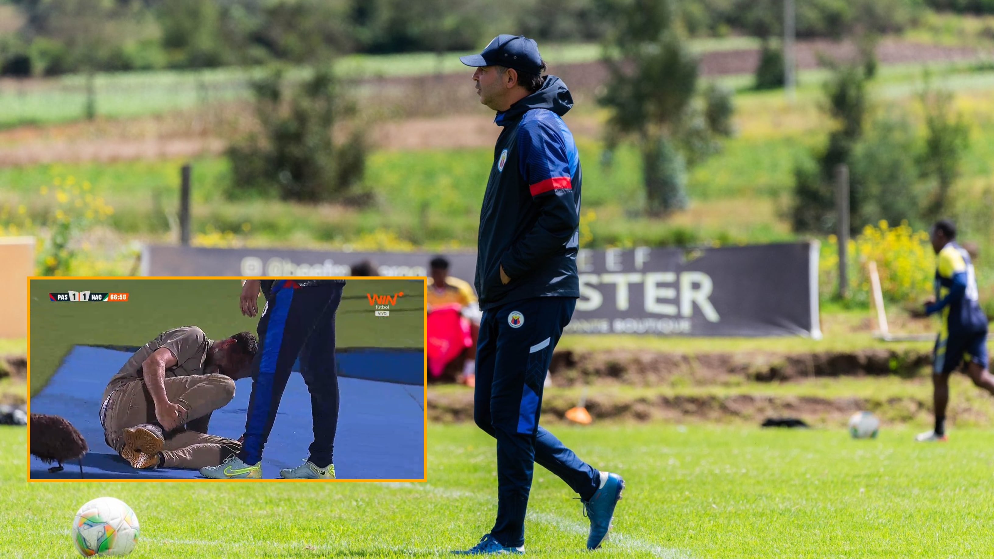 El entrenador de Deportivo Pasto ya fue expulsado y sancionado con cuatro fechas por conducta indebida - crédito Deportivo Pasto