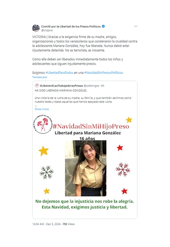 El mensaje del Comité por