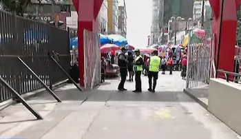 Enfrentamientos en Gamarra. (Foto: Captura