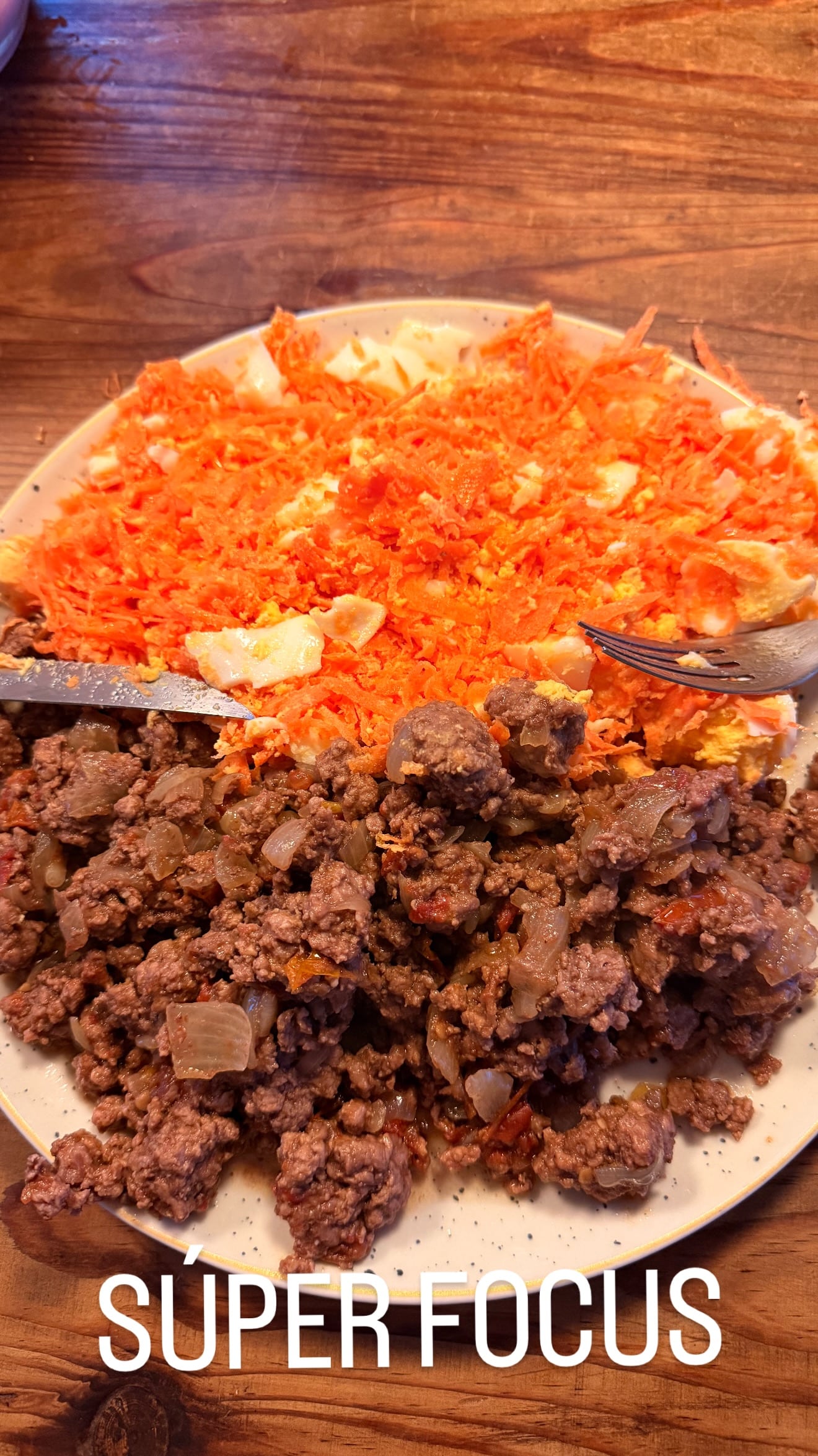 El último posteo de Tomás Mazza es un plato de comida. Nada de San Valentín por ahora