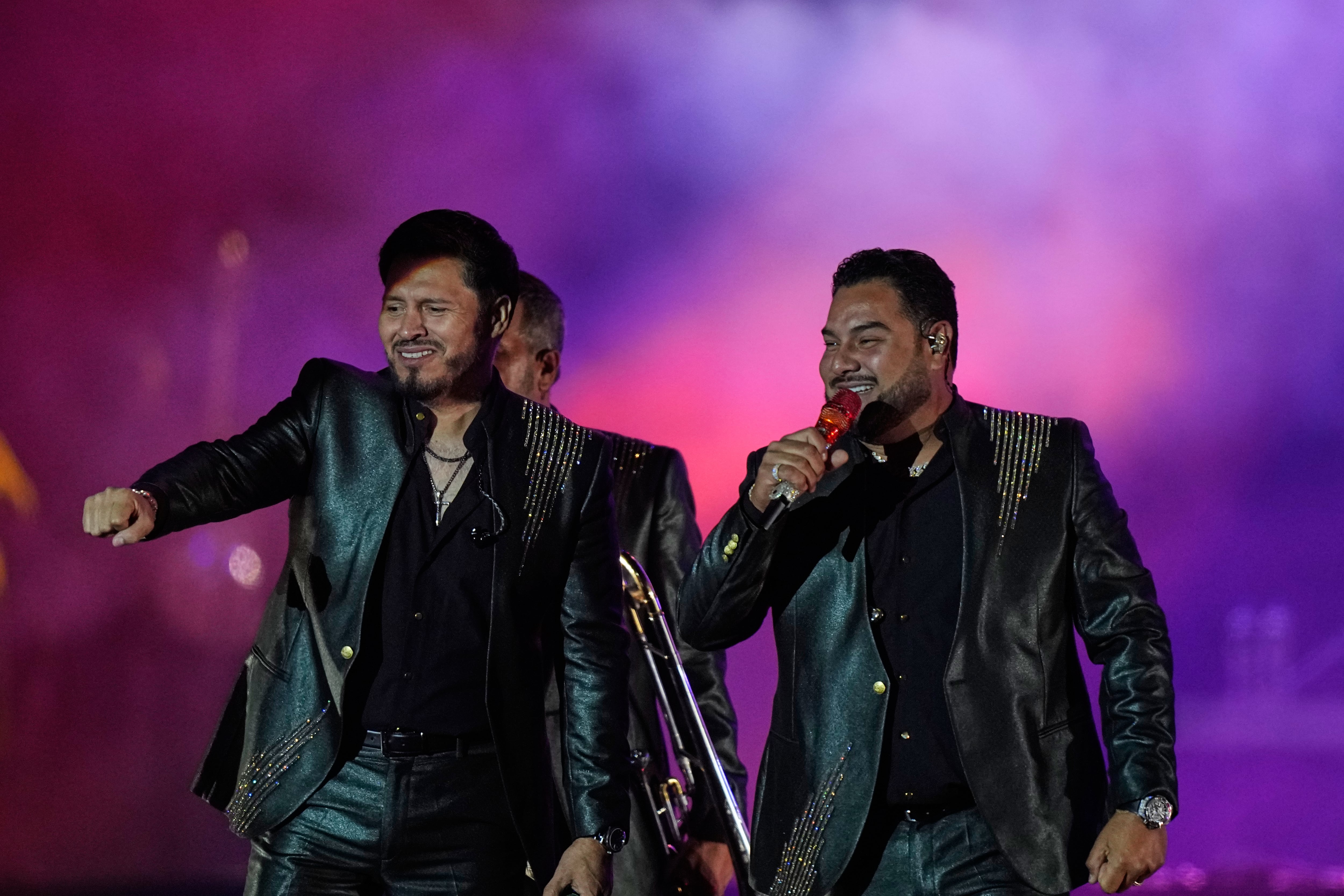 Banda MS durante su presentación en el festival ARRE en la Ciudad de México, el domingo 6 de septiembre de 2026. (Foto AP/Fernando Llano)