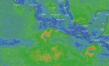 Huracán Blas, categoría 1, en