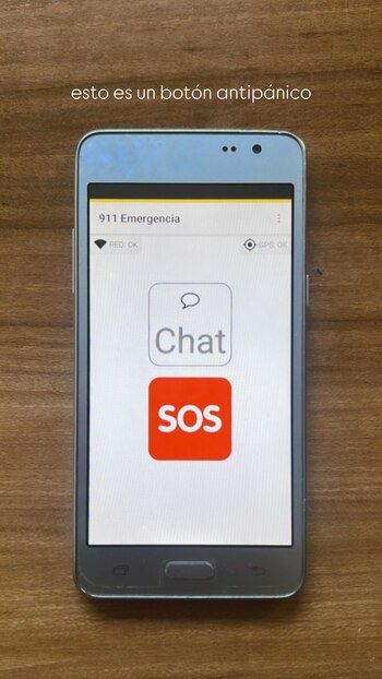"Esto es un botón antipánico".