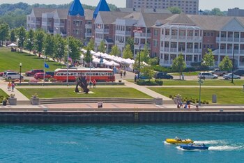 Kenosha, a orillas del lago Michigan - crédito Wikipedia, la enciclopedia libre.