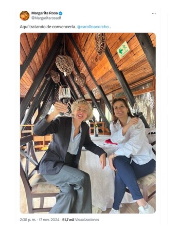 Con este mensaje, Margarita Rosa