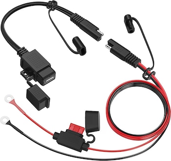 Así es el kit para instalar un USB en la moto. (Foto: Amazon)