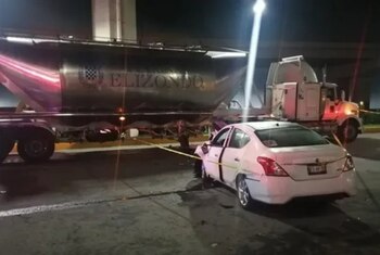 Debido al choque que sufrió