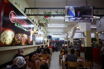 El discurso fue transmitido por