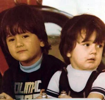 Christian Sancho y su hermano