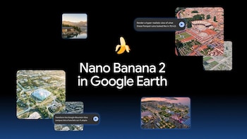 Nano Banana llega a Google Earth para generar imágenes personalizadas basadas en el mundo real con contenido satelital