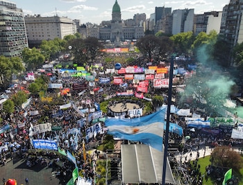 Marcha universitaria - Drone