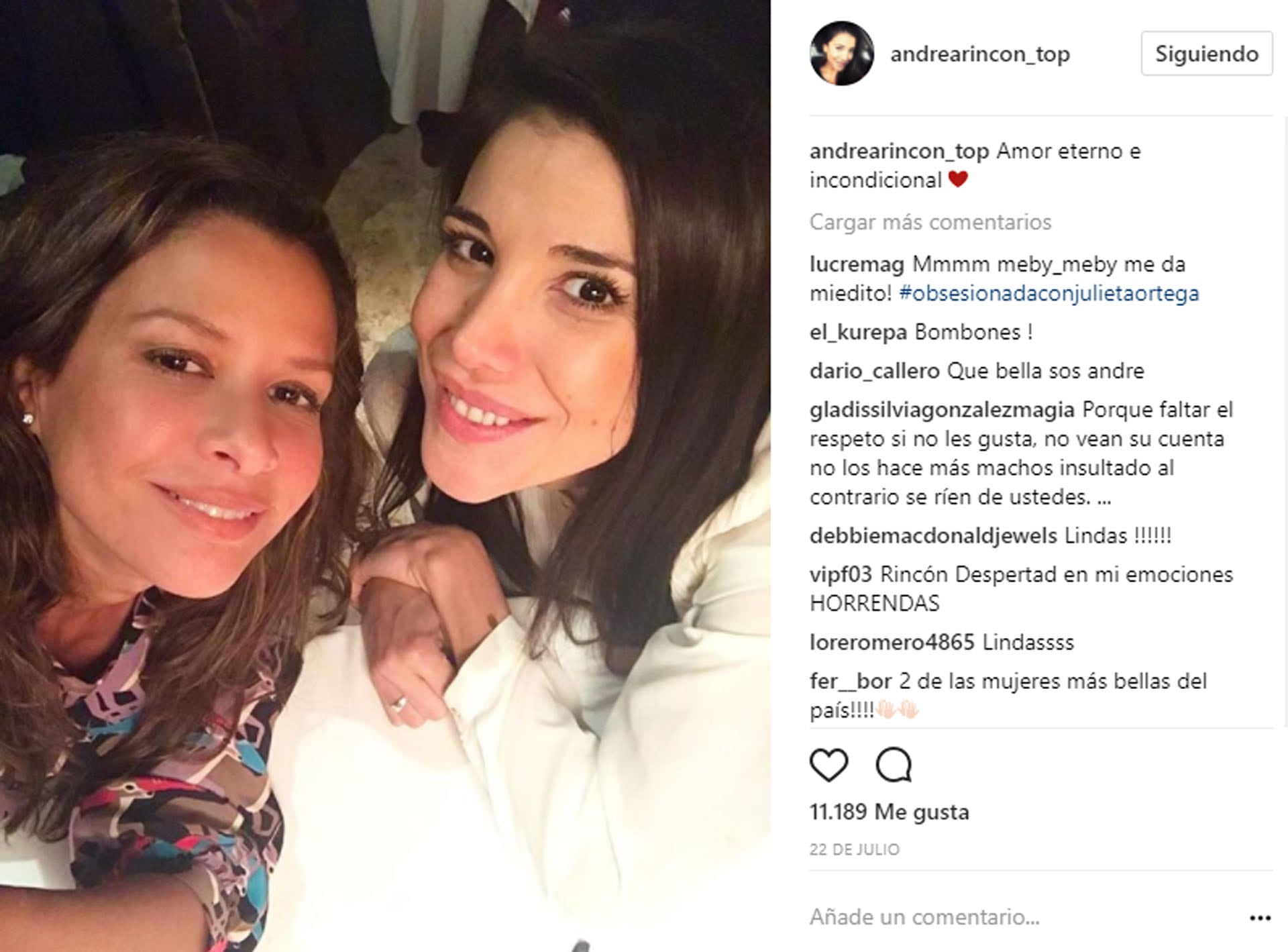 Para evitar problemas legales, Andrea Rincón cedió los derechos de su parte en el proyecto, resignando una potencial compensación