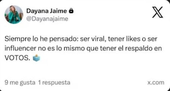 - crédito @Dayanajaime/X