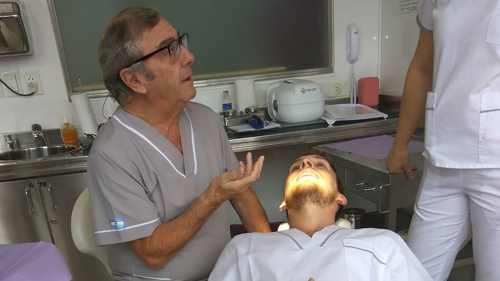 En su consultorio