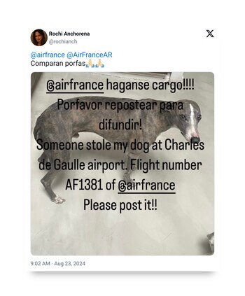 Una familiar de Cruz, el