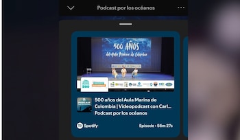 Actualmente, en Colombia, casi 6 de cada 10 oyentes de podcasts eligieron también la experiencia en video en Spotify, cuyo
consumo mensual creció cerca de 70% en el último año.