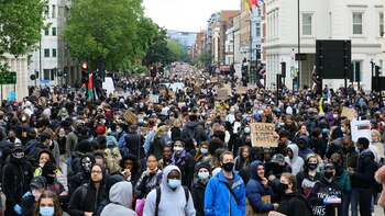 protestas en londres contra racismo