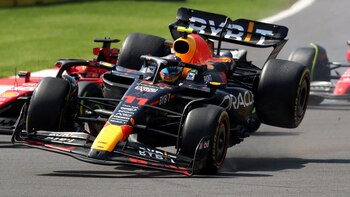 Sergio Pérez abandonó el GP