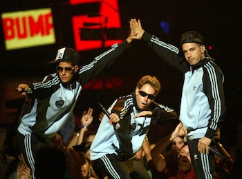 Los Beastie Boys actuando en los MTV Latin Video Music Awards en Miami, octubre de 2004