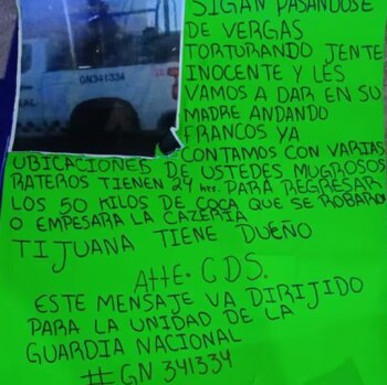 Cártel de Sinaloa amenaza a