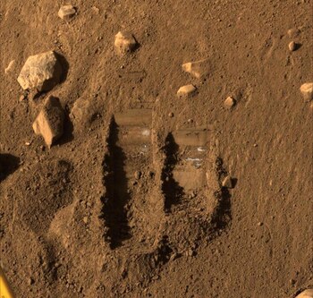 Una huella en Marte