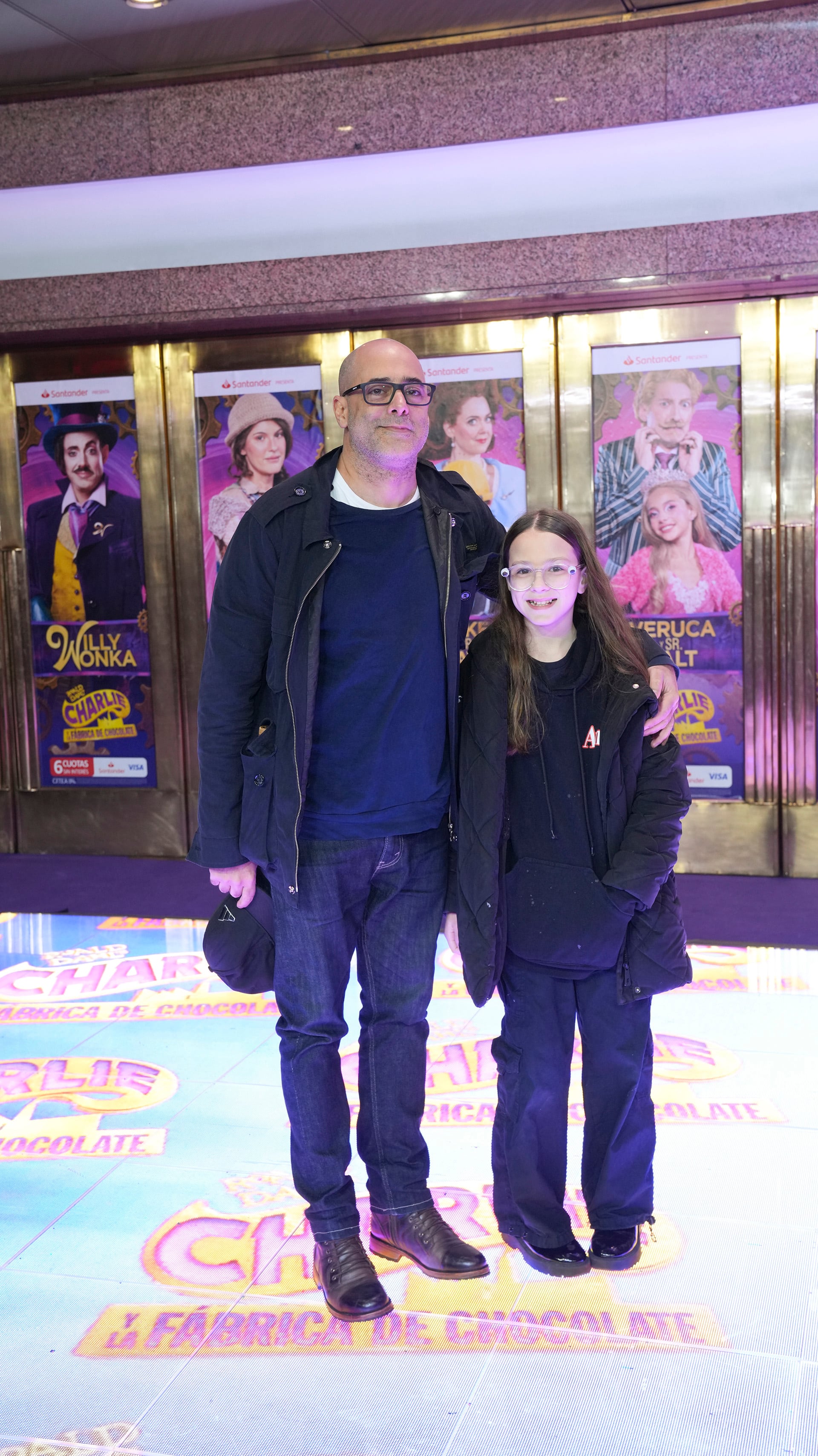 Sebastián Presta junto con su hija