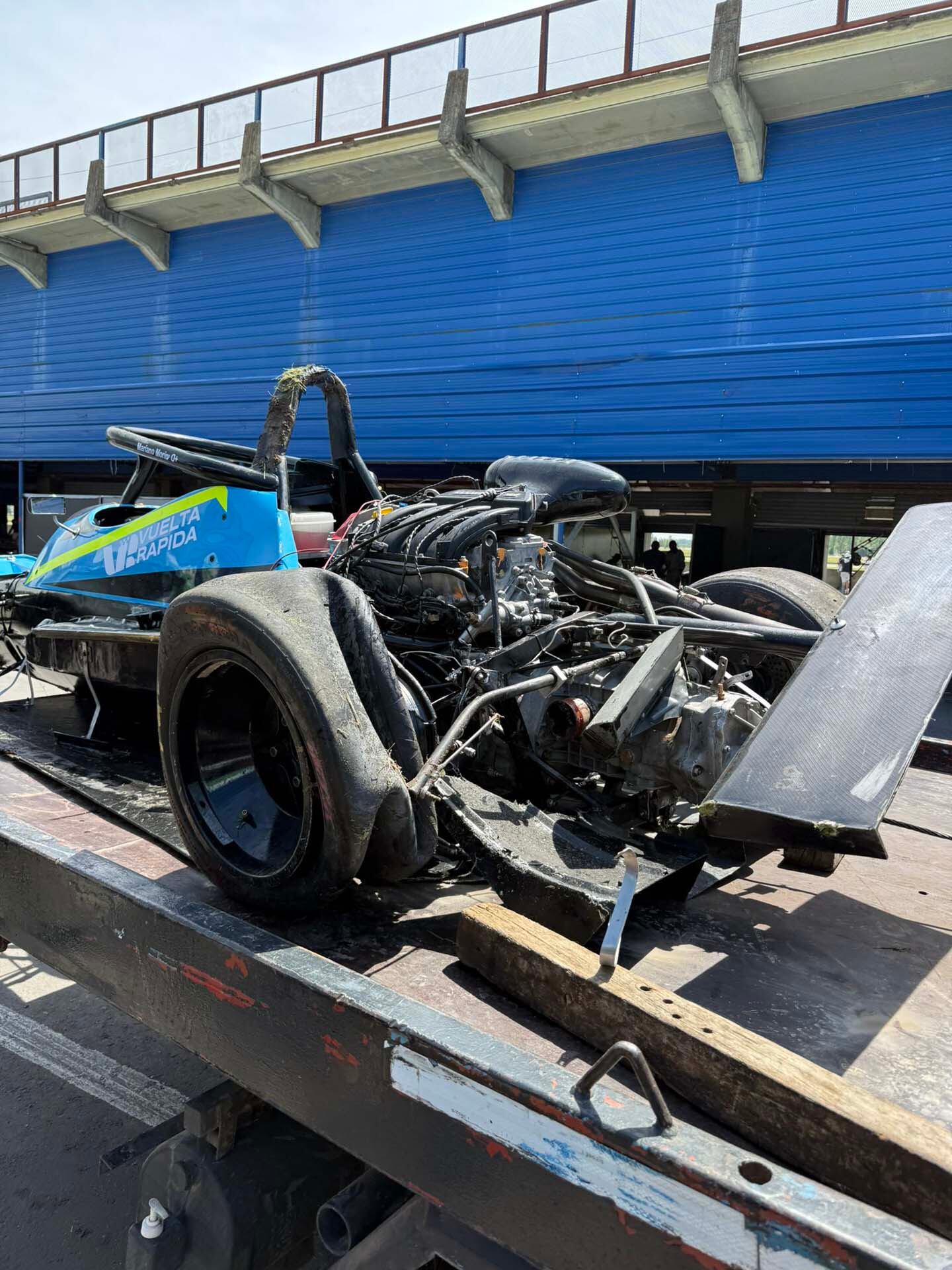 Fue la clave la seguridad del monocasco hecho por Tulio Crespi (Crédito: @Morini23mariano)