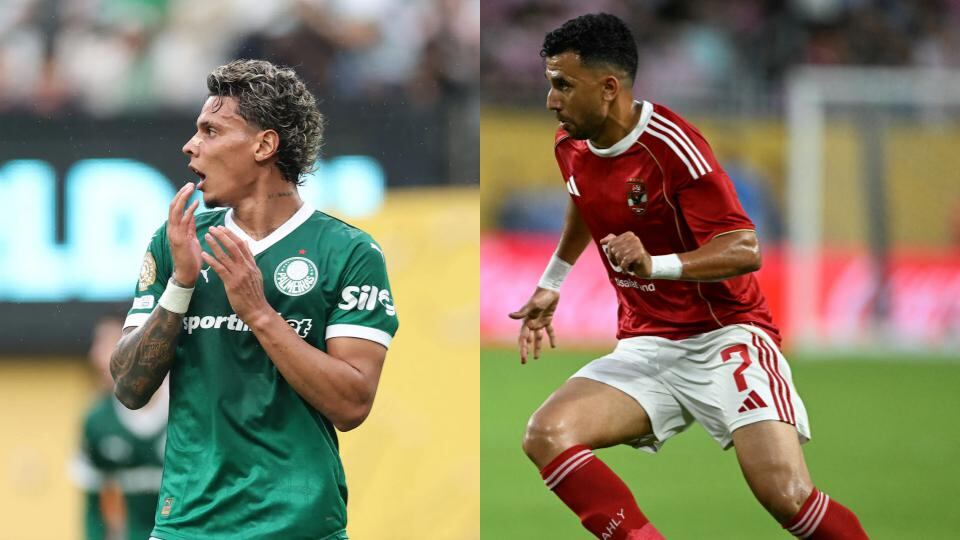 Palmeiras y Al-Ahly se verán las caras por la fecha 2 del Mundial de Clubes - crédito Charly Triballeau y Patricia De Melo Moreira/AFP